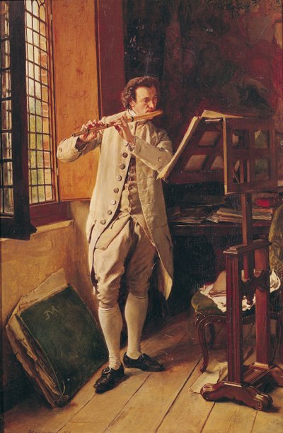 The Flute Player by Jean Louis Ernest Meissonier